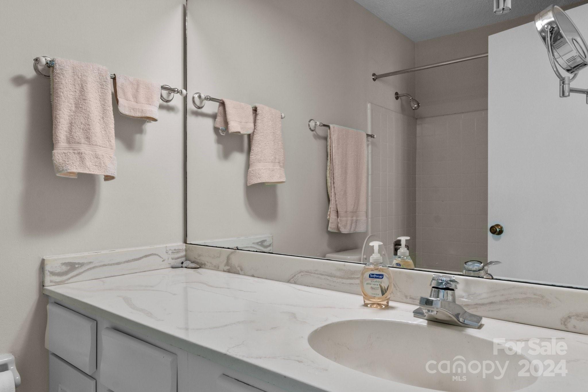 103 Crowfields Drive Asheville, NC 28803 - Photo 17 of 29 a bathroom with a sink and a mirror