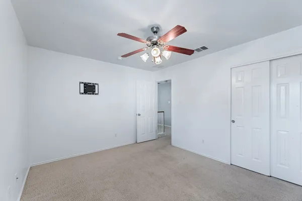 a view of an empty room