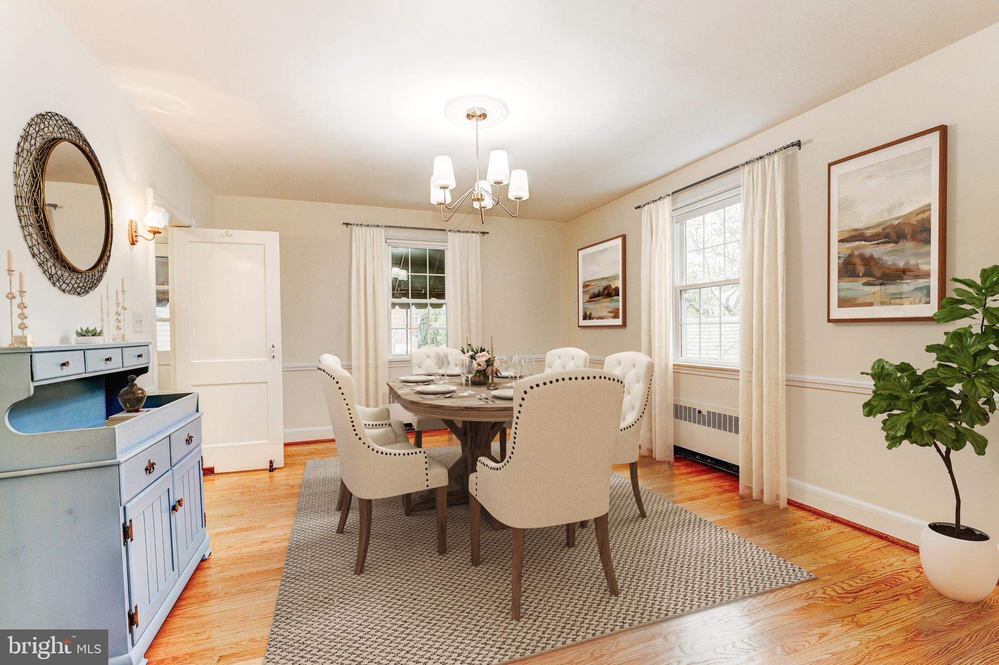 47 Dunkirk Road Baltimore, MD 21212 - Photo 9 of 43 Virtually staged dining room