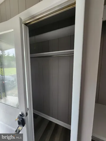 a close view of closet