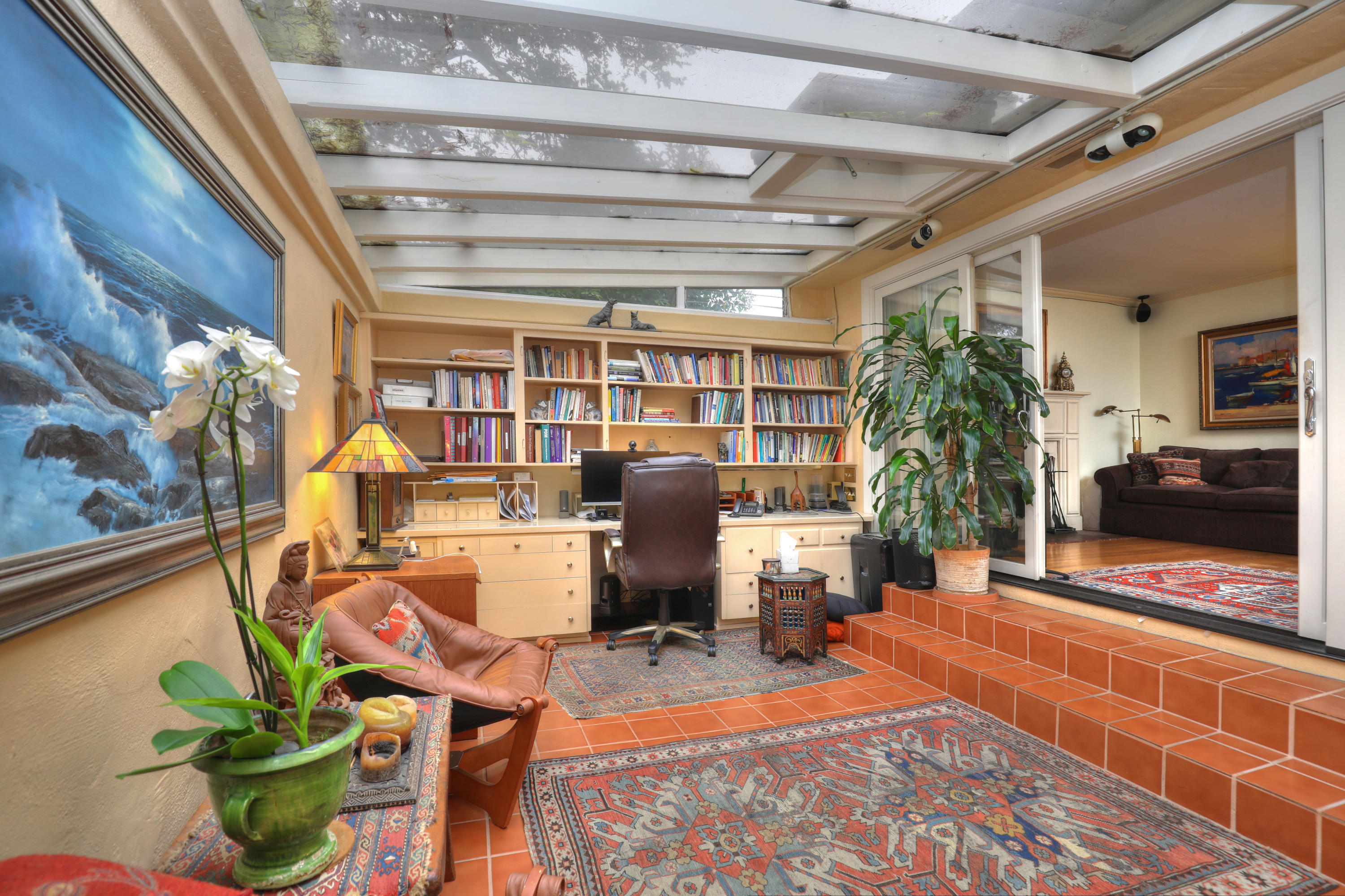 189 Hermosillo Road Montecito, CA 93108 - Photo 11 of 23 a view of a dining room with furniture window and outside view