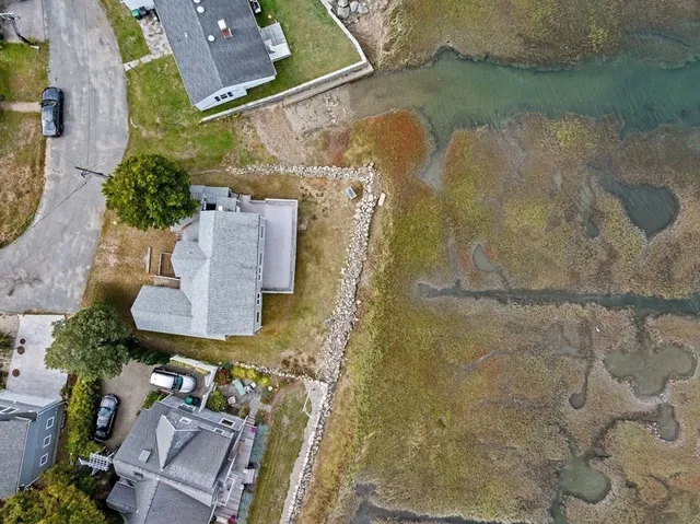 a view of an ocean and beach