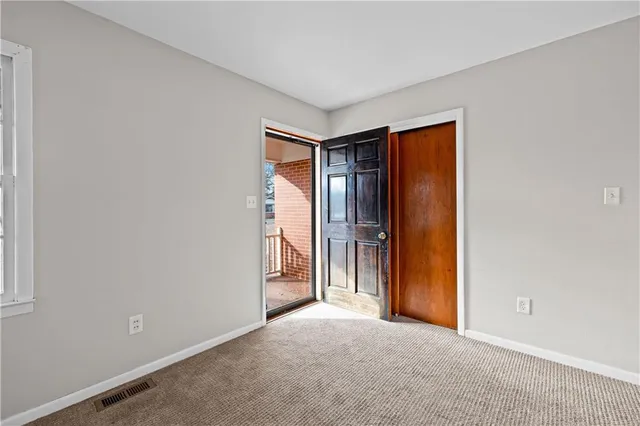 a view of an empty room