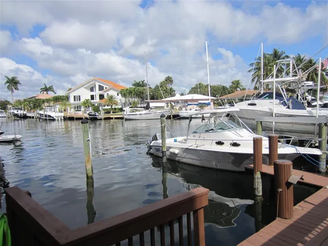 a view of a lake with boats in a lake