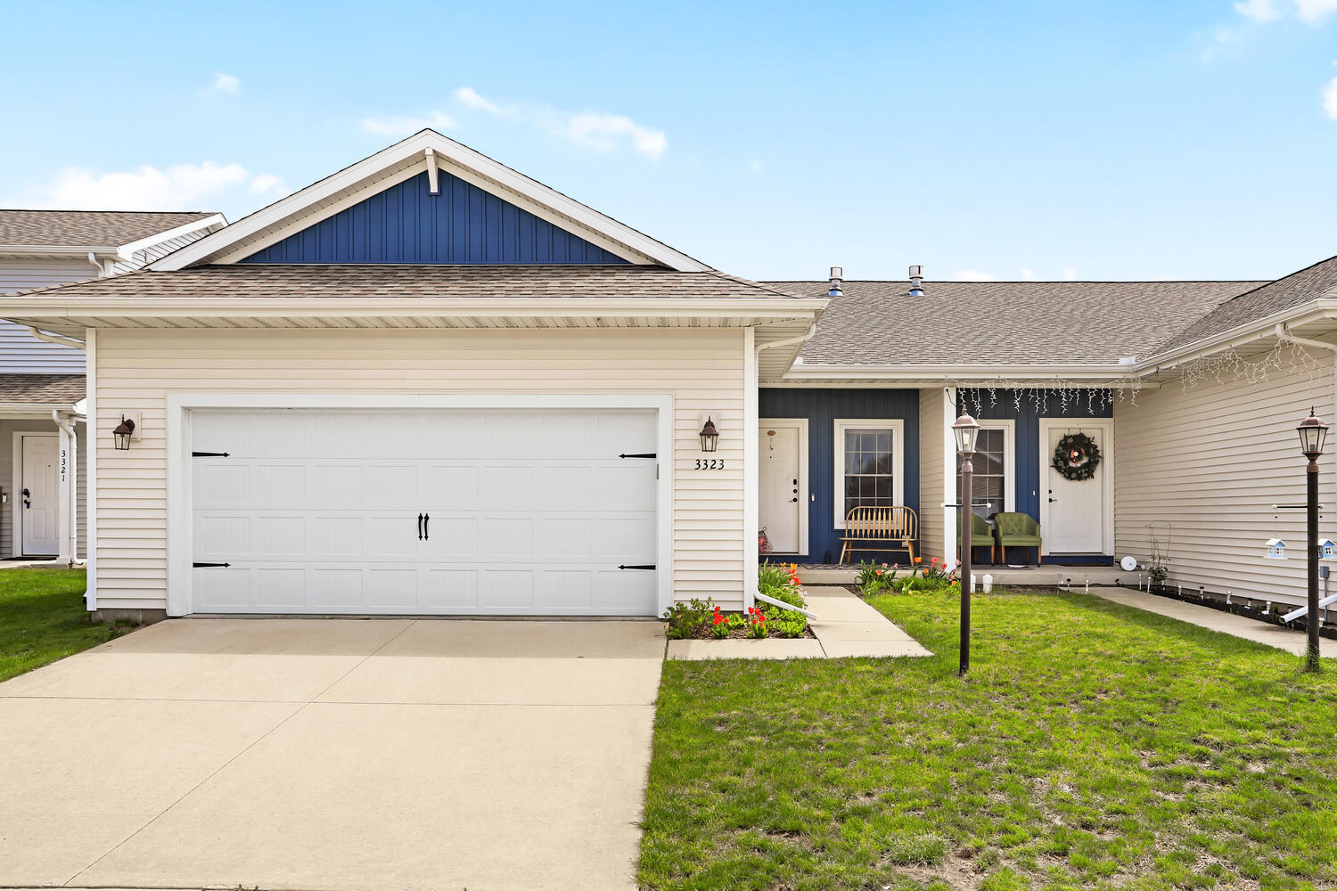 a view of a house with wooden floor and a yard