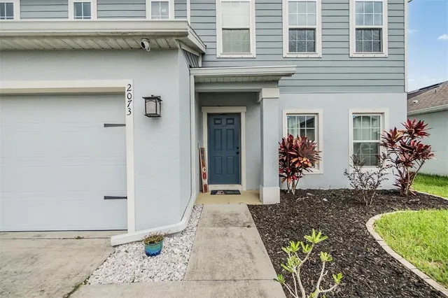 a front view of a house