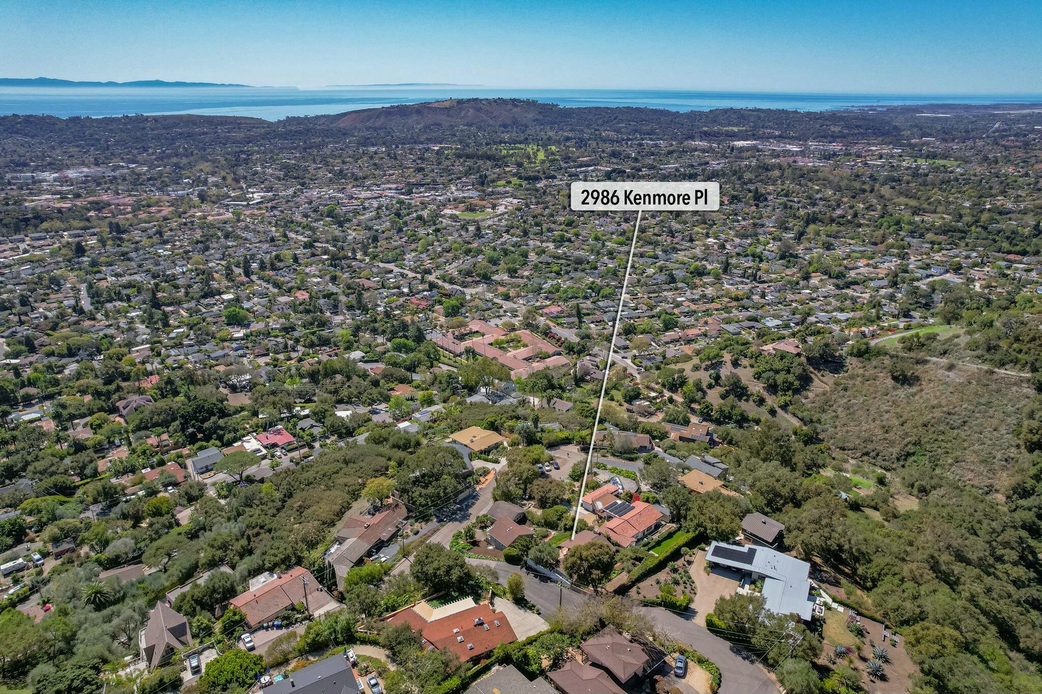 2986 Kenmore Place Santa Barbara, CA 93105 - Photo 31 of 49 an aerial view of multiple house