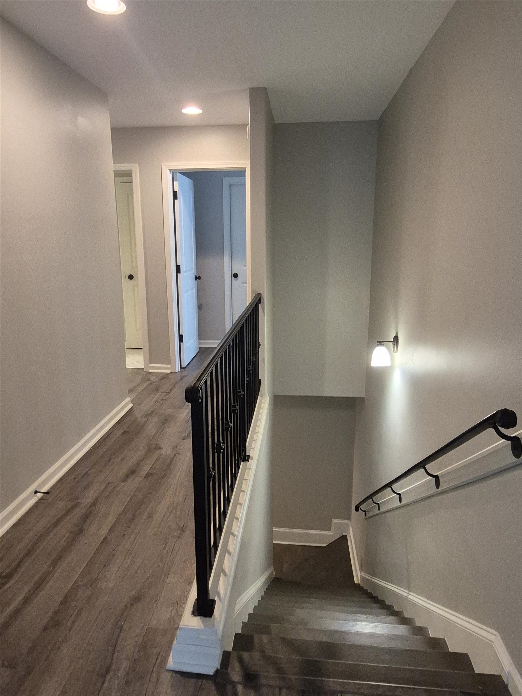 5120 Moudry Lane Lakeland, TN 38002 - Photo 29 of 34 Staircase featuring recessed lighting and wood finished floors