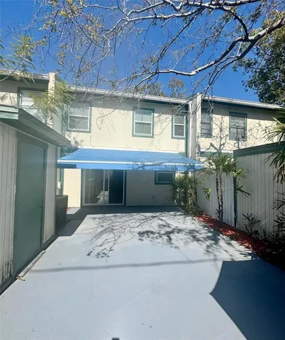 a outdoor space view with a tv