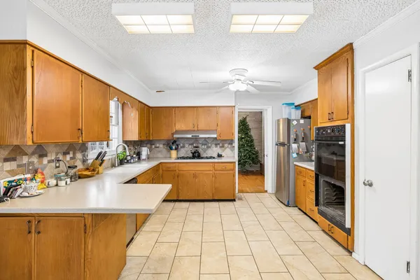 a bedroom with a bed and a closet