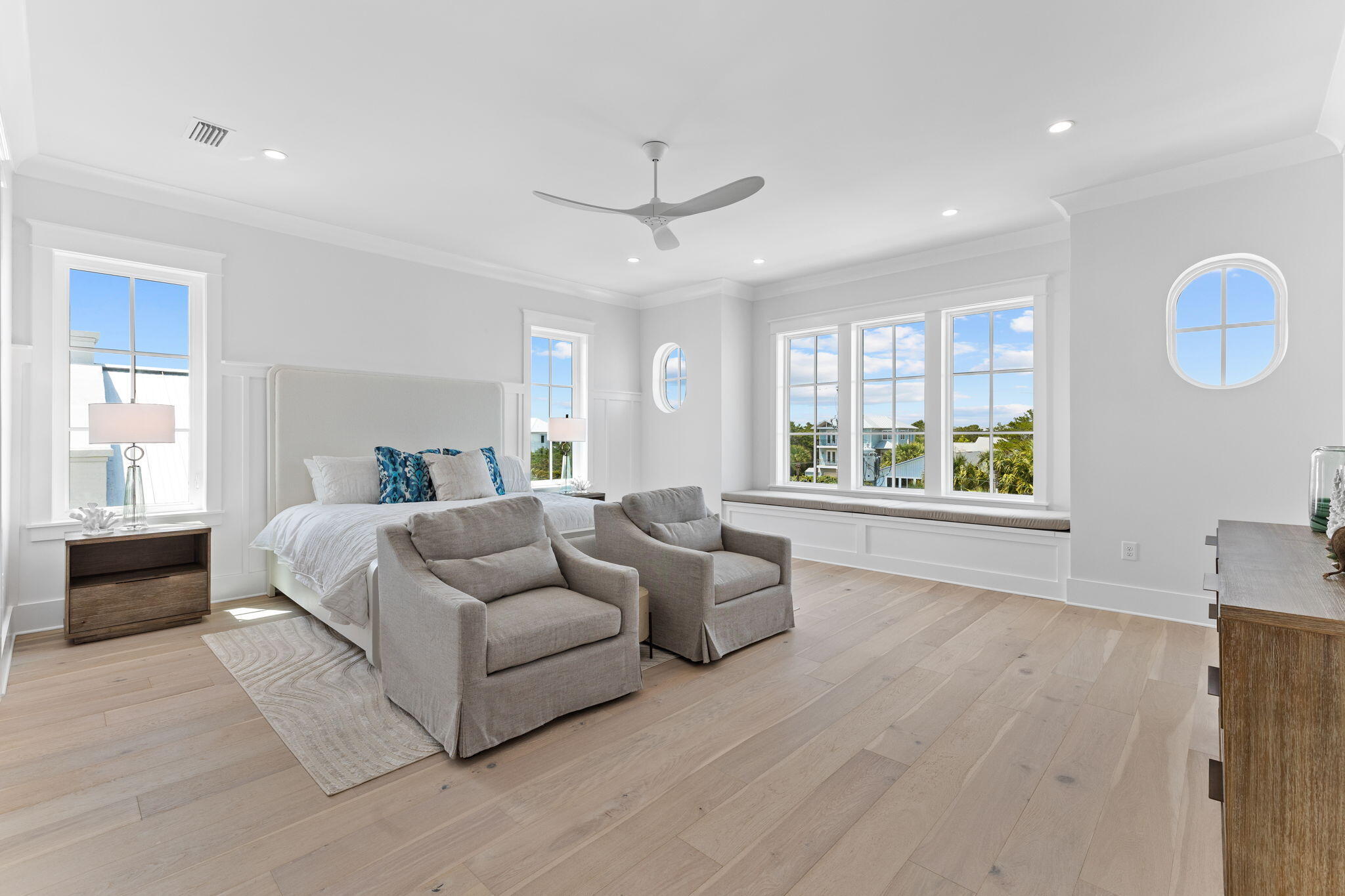 55 Pompano Street Inlet Beach, FL 32461 - Photo 19 of 122 a living room with furniture and a large window