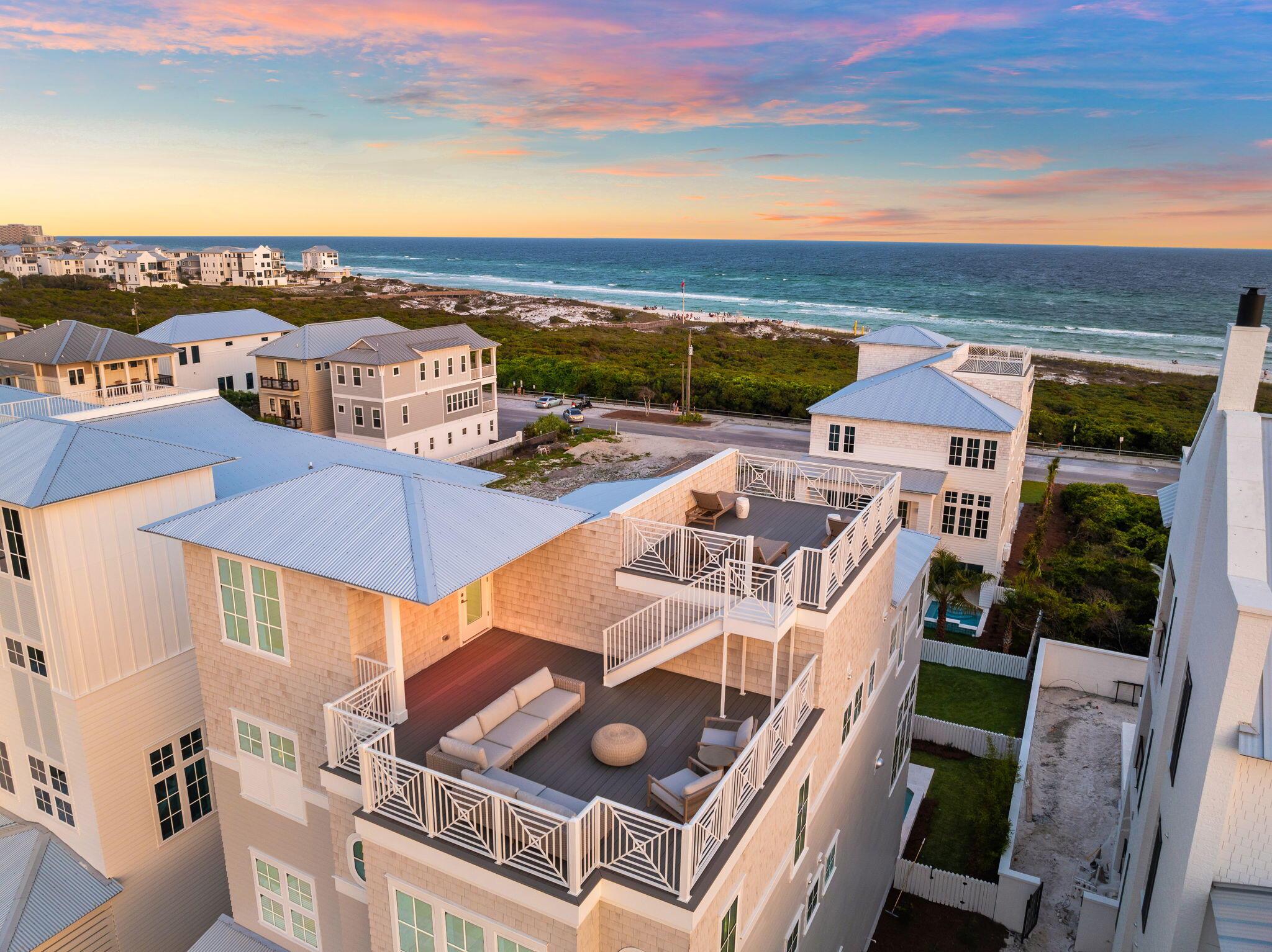 55 Pompano Street Inlet Beach, FL 32461 - Photo 2 of 122 an aerial view of residential houses with outdoor space and city view