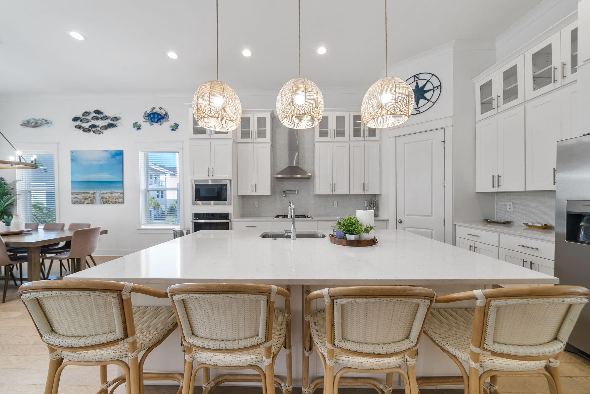 178 Valdare Ln Inlet Beach Inlet Beach, FL 32461 - Photo 16 of 58 a kitchen with a dining table and chairs