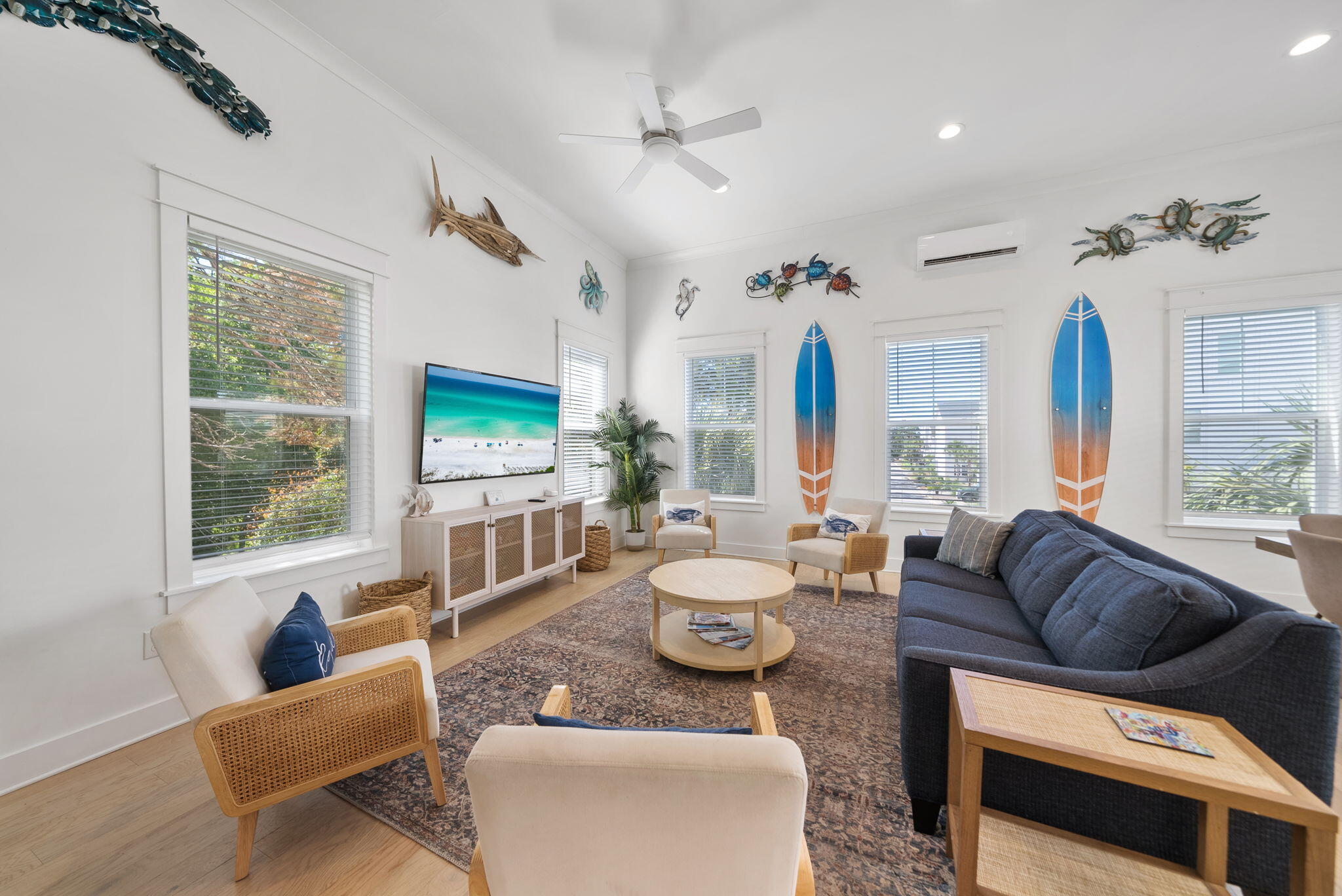 178 Valdare Ln Inlet Beach Inlet Beach, FL 32461 - Photo 17 of 58 a living room with furniture and a large window
