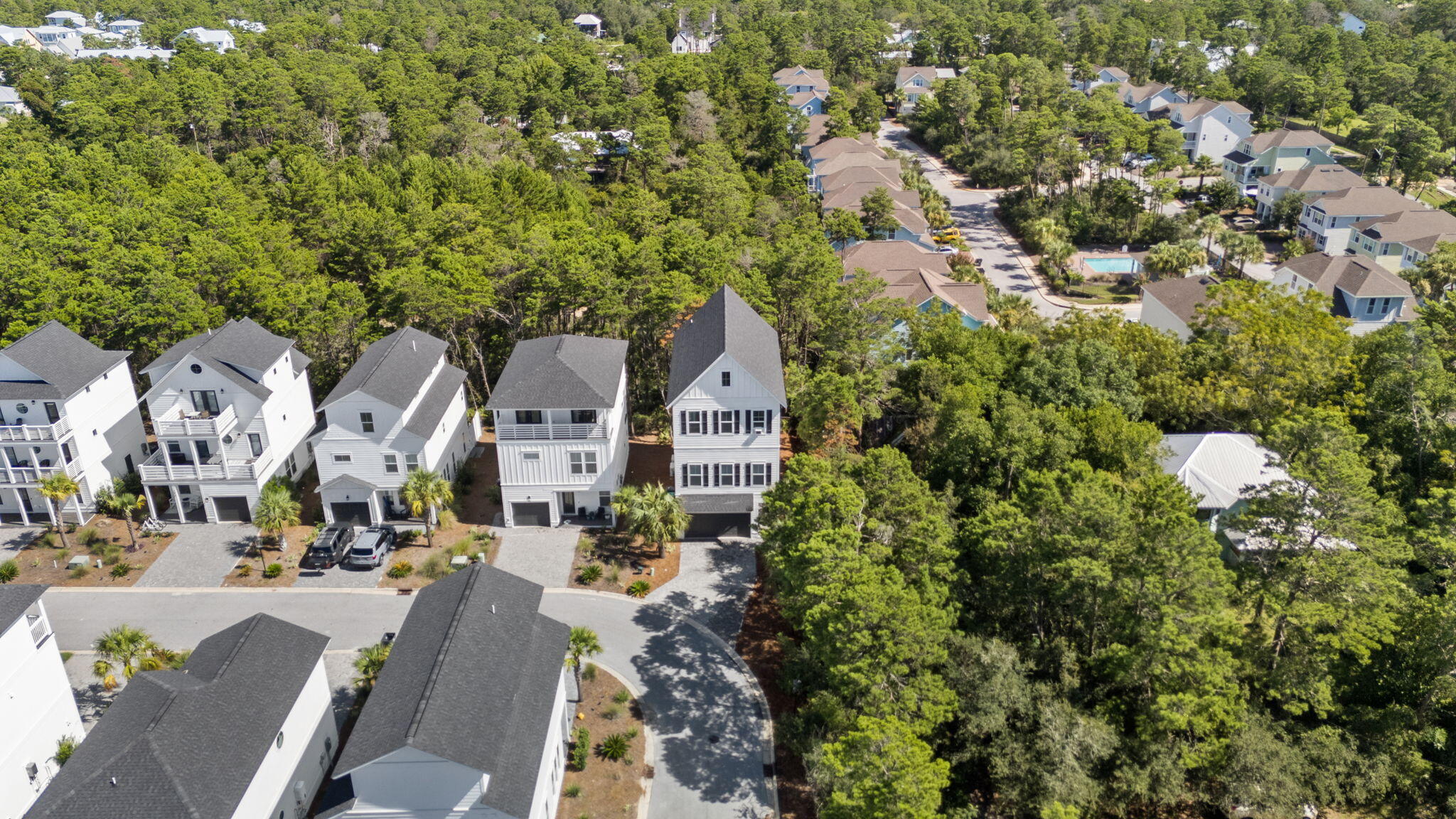 178 Valdare Ln Inlet Beach Inlet Beach, FL 32461 - Photo 30 of 58 an aerial view of residential houses with outdoor space and trees
