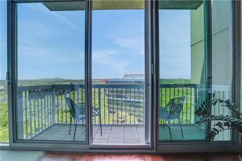 a view of backyard from window