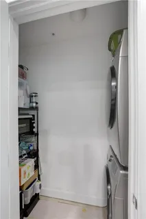 a close view of walk in closet