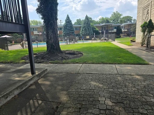 a house with trees in front of it