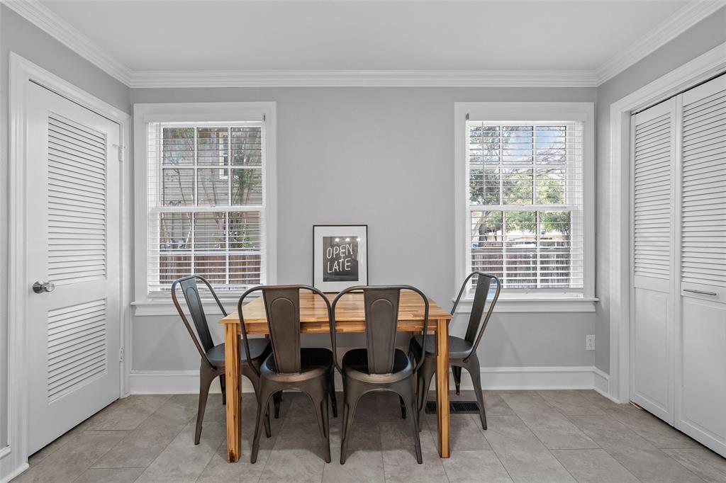 1500 South 10th Street Waco, TX 76706 - Photo 9 of 25 Dining space featuring light tile patterned floors and ornamental molding