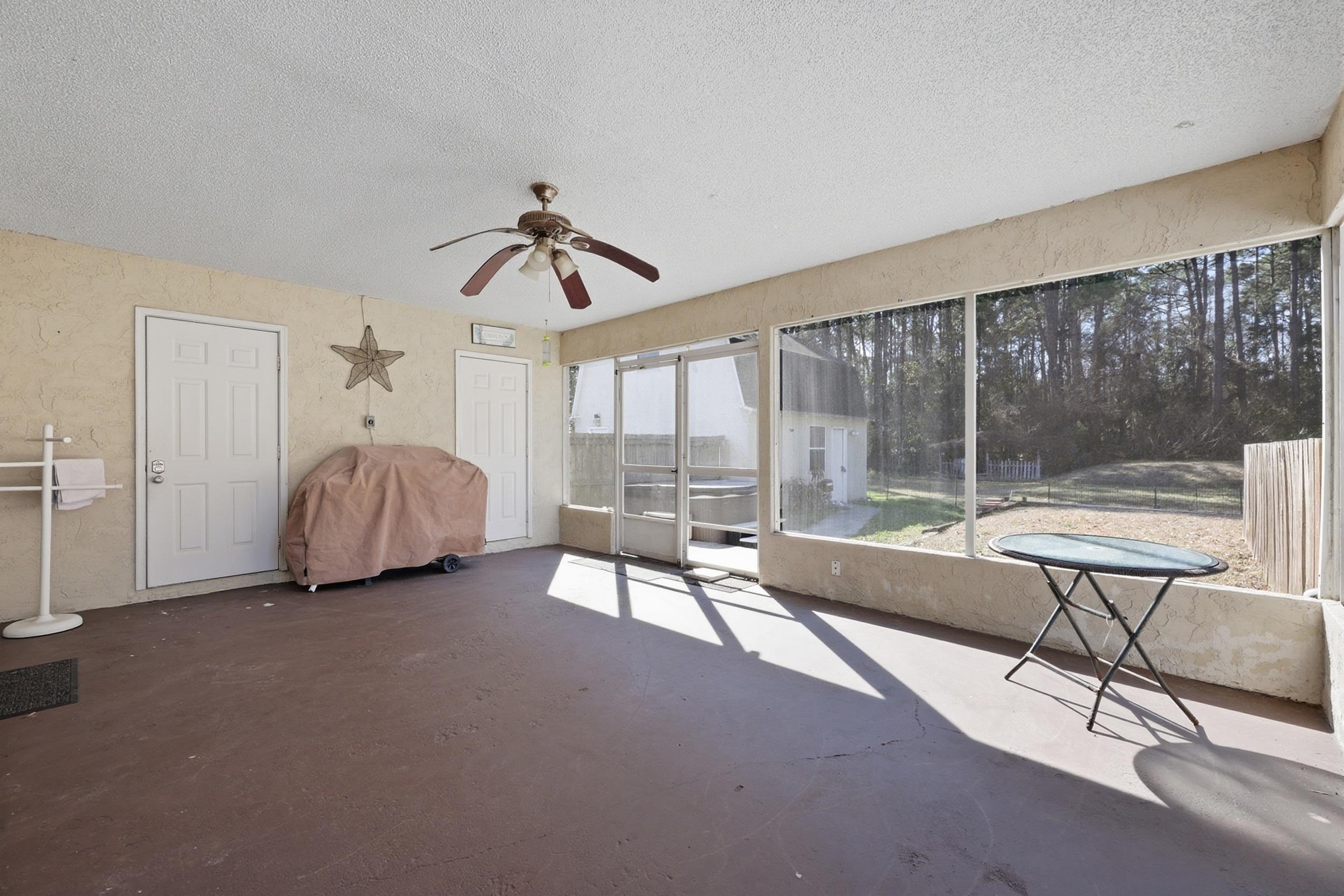 5296 Timucua Circle St. Augustine, FL 32086 - Photo 37 of 65 Sunroom with a ceiling fan