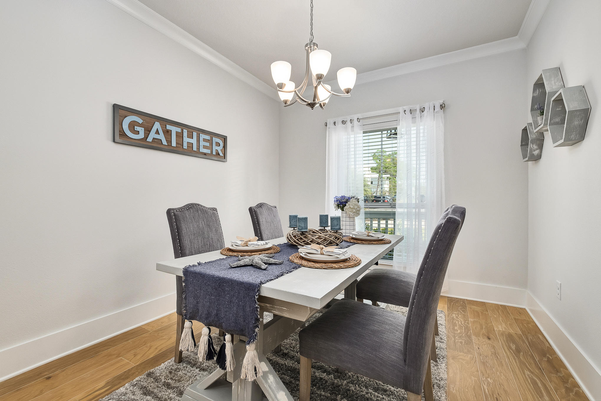 386 Grande Pointe Circle Inlet Beach, FL 32461 - Photo 3 of 50 a dining room with furniture and window