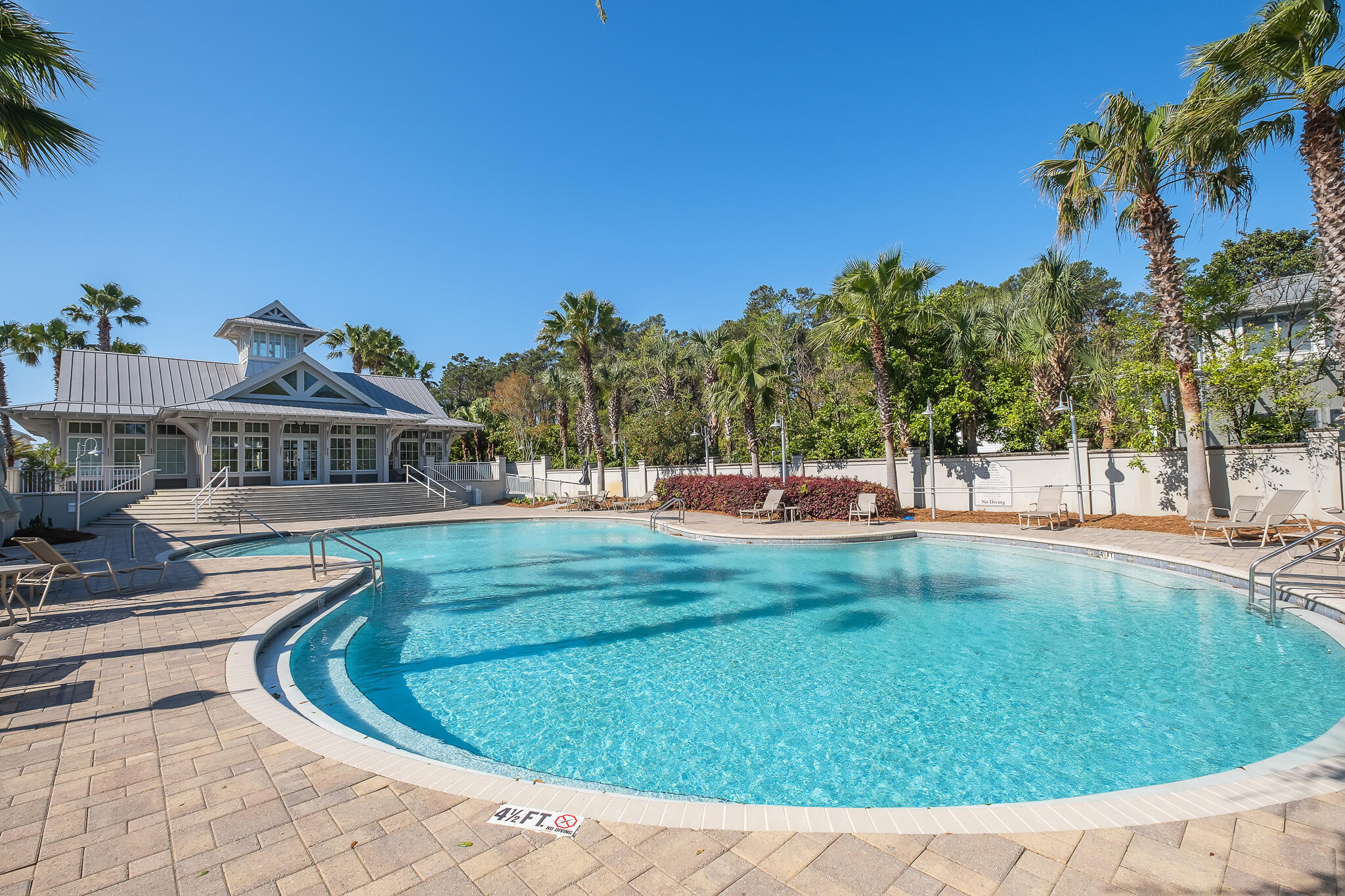 386 Grande Pointe Circle Inlet Beach, FL 32461 - Photo 47 of 50 a view of swimming pool with outdoor seating and plants