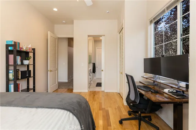 an aerial view of residential houses and outdoor space