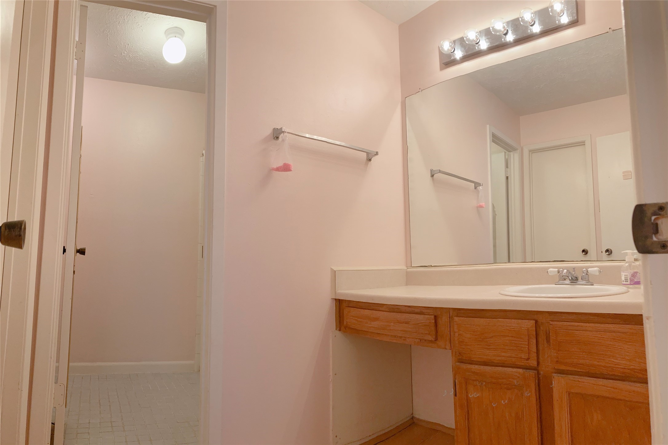 19518 Munsey Court Katy, TX 77449 - Photo 30 of 45 a bathroom with a sink vanity and a mirror