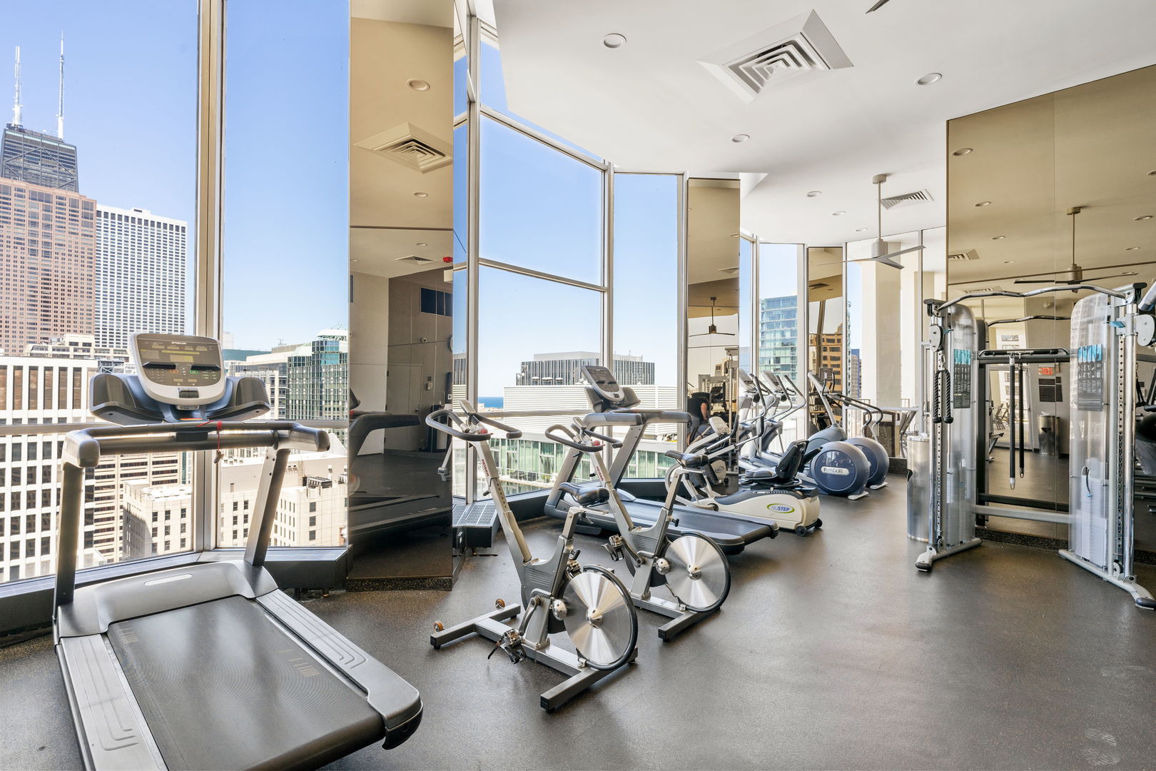 535 North Michigan Avenue, Unit 1710 Chicago, IL 60611 - Photo 12 of 17 a view of a room with gym equipment