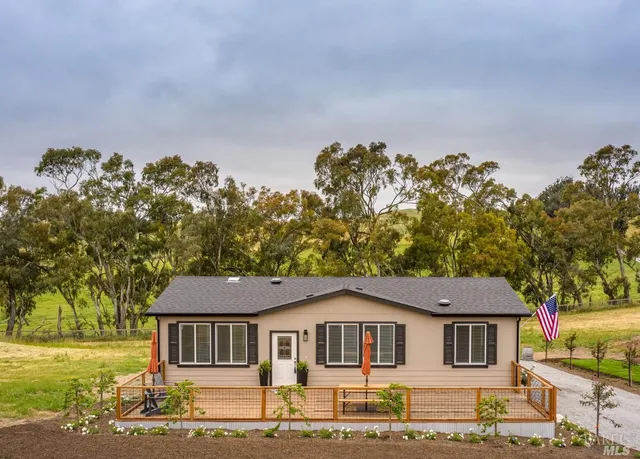 a aerial view of a house