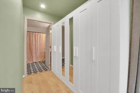 a view of a bathroom with a shower