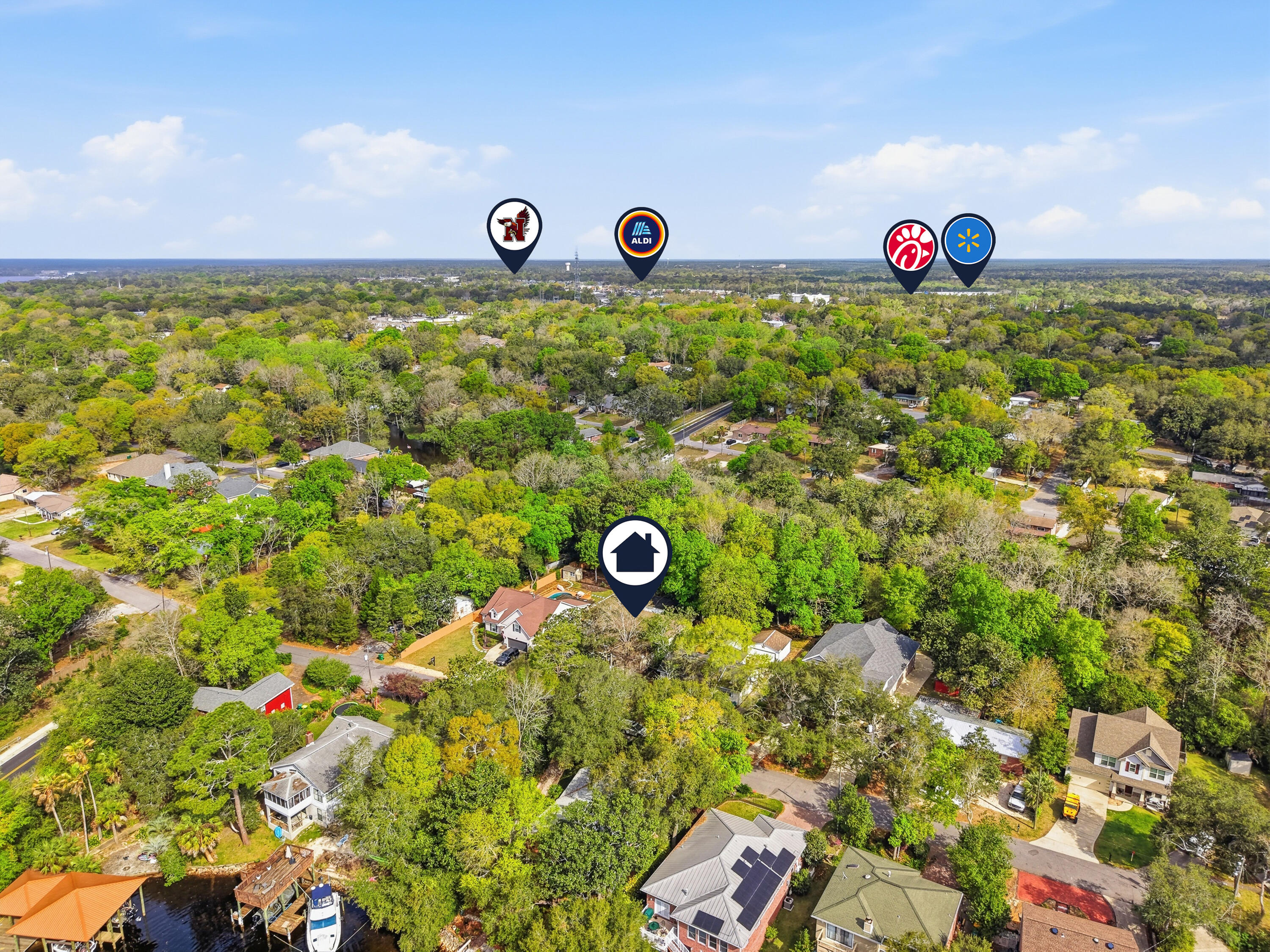 1705 19th Street Niceville, FL 32578 - Photo 33 of 65 1705 19th st drone-8
