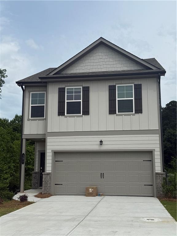 a front view of a house