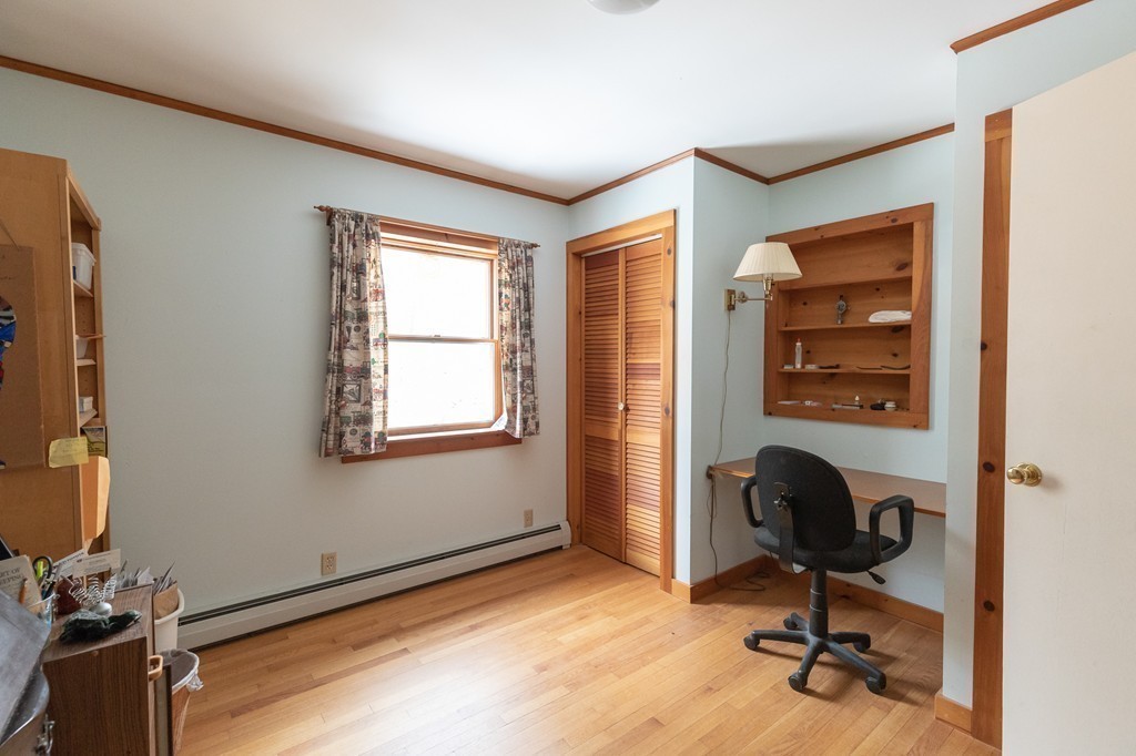 235 Bug Hill Road Ashfield, MA 01330 - Photo 8 of 30 a view of a workspace with furniture and a window