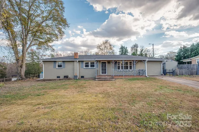 a view of a house with a patio