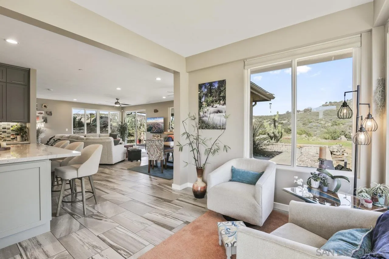 13192 Yerba Valley Way Lakeside, CA 92040 - Photo 34 of 58 a living room with furniture and a large window