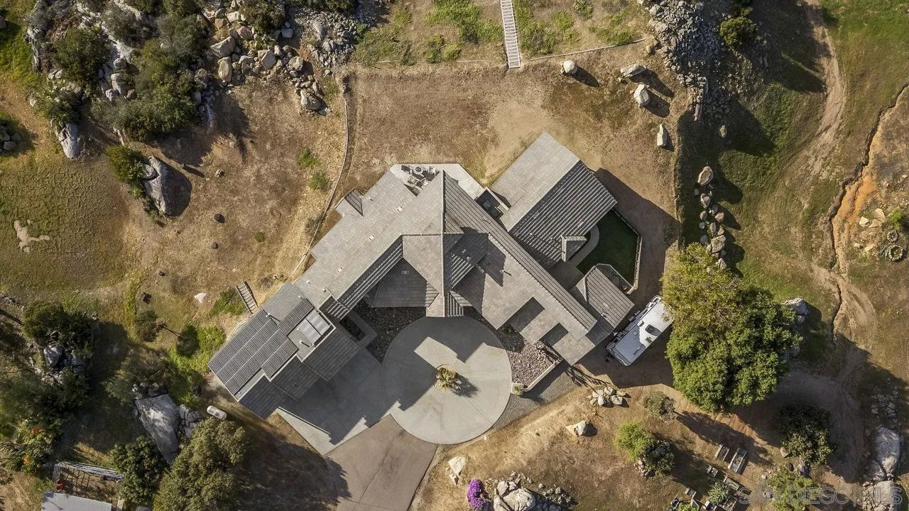 13192 Yerba Valley Way Lakeside, CA 92040 - Photo 53 of 58 an aerial view of a house with a yard