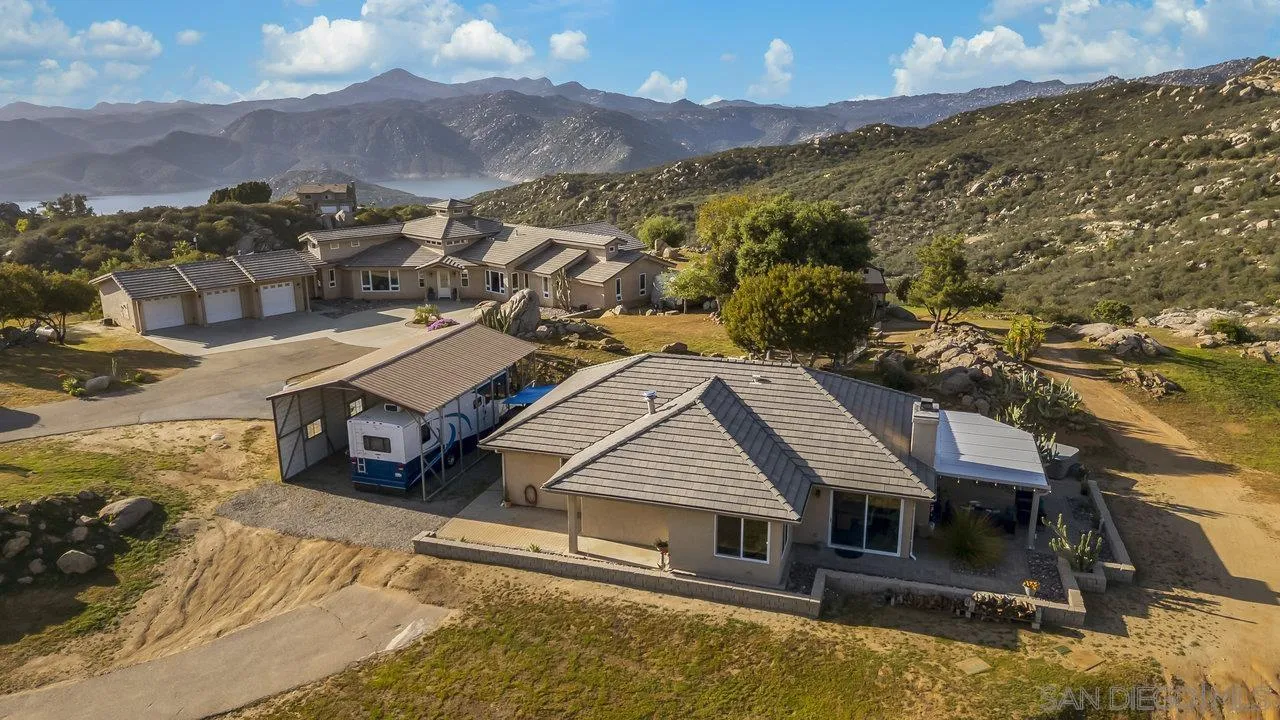 13192 Yerba Valley Way Lakeside, CA 92040 - Photo 56 of 58 an aerial view of residential houses with outdoor space