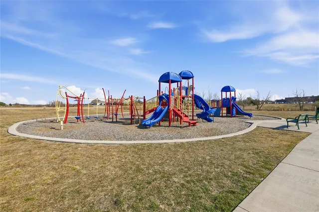 a view of a lake with a big yard