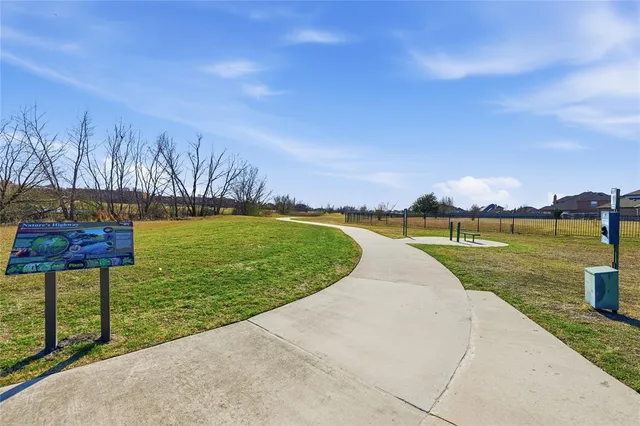 a view of a lake with a outdoor space