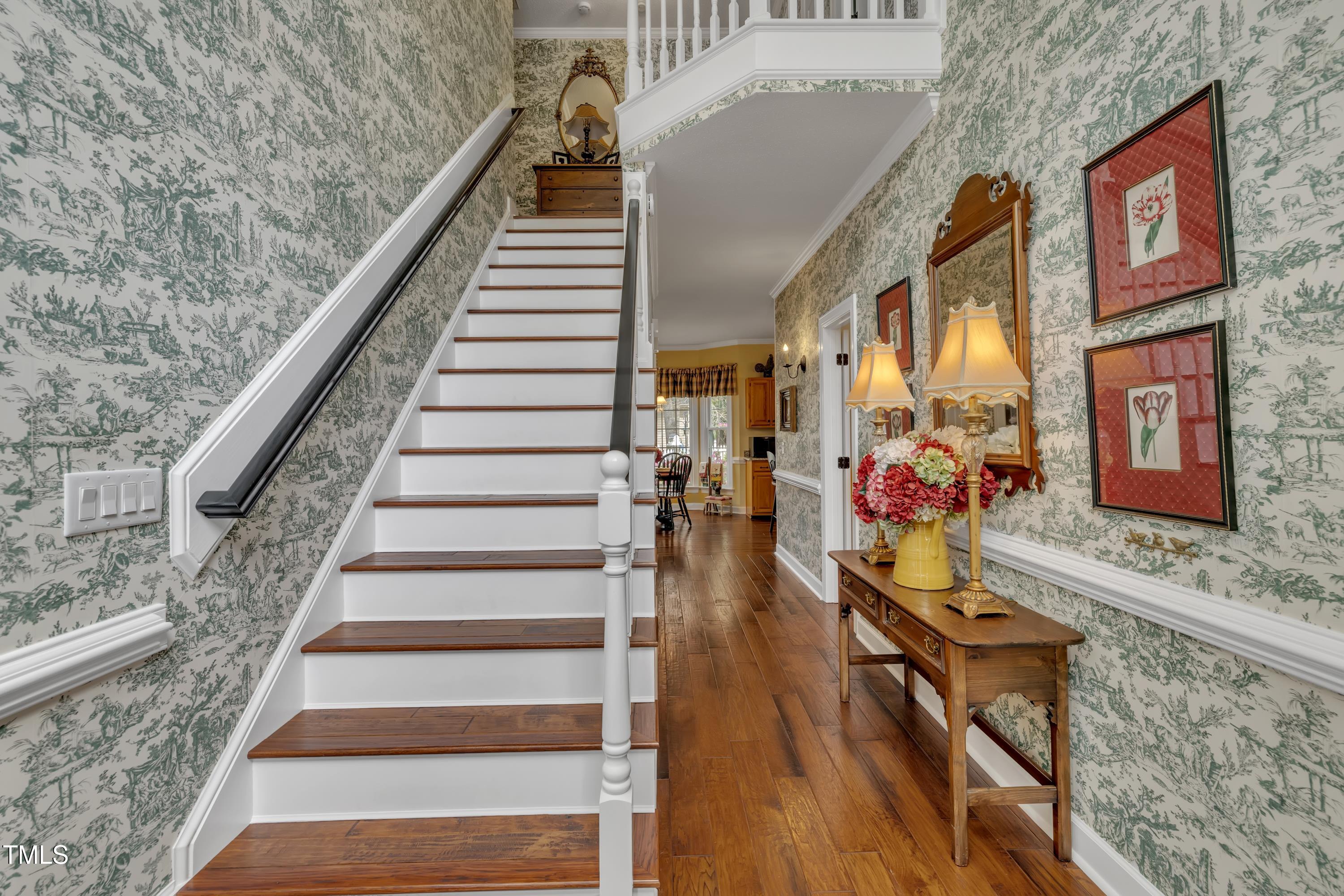 1100 Queensbury Circle Durham, NC 27713 - Photo 2 of 35 a view of entryway and hall