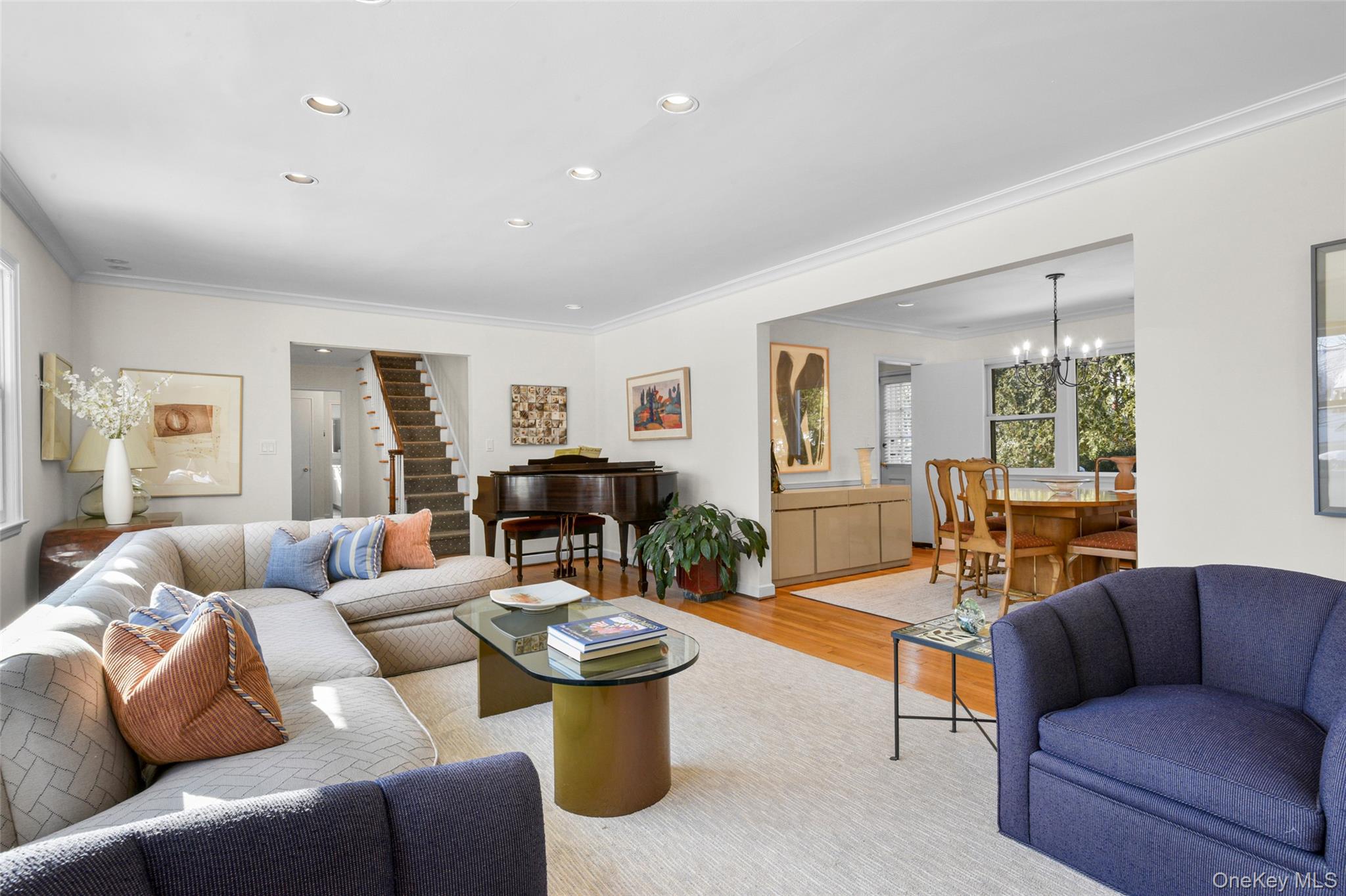 1 Highridge Road Larchmont, NY 10538 - Photo 6 of 33 View from living room into dining room