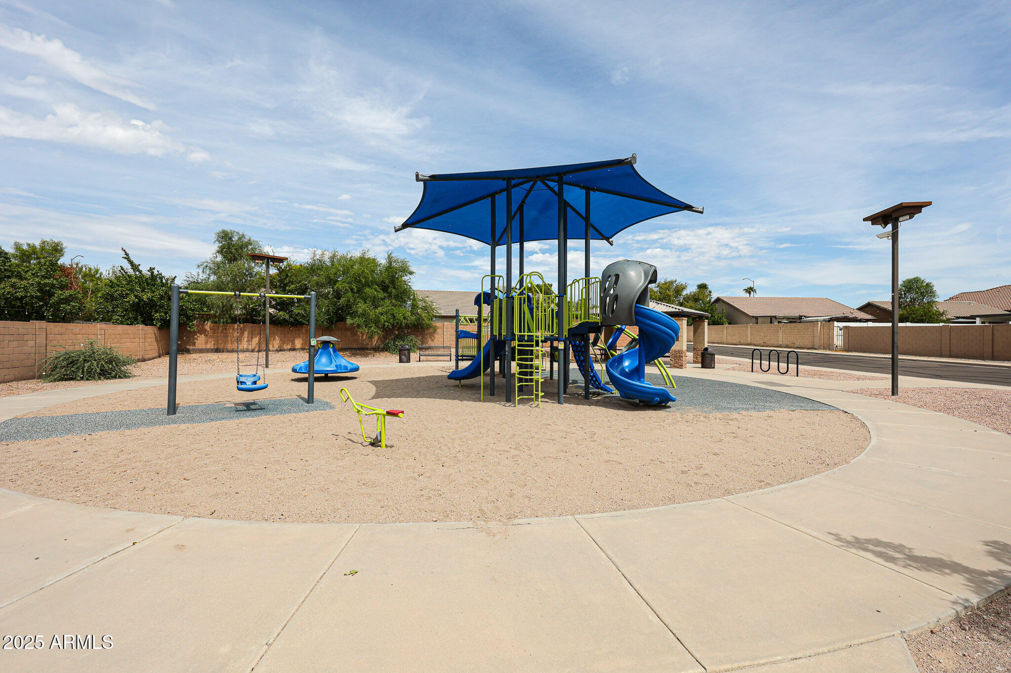 10334 East Diamond Avenue Mesa, AZ 85208 - Photo 39 of 39 a park view with a bench under an umbrella