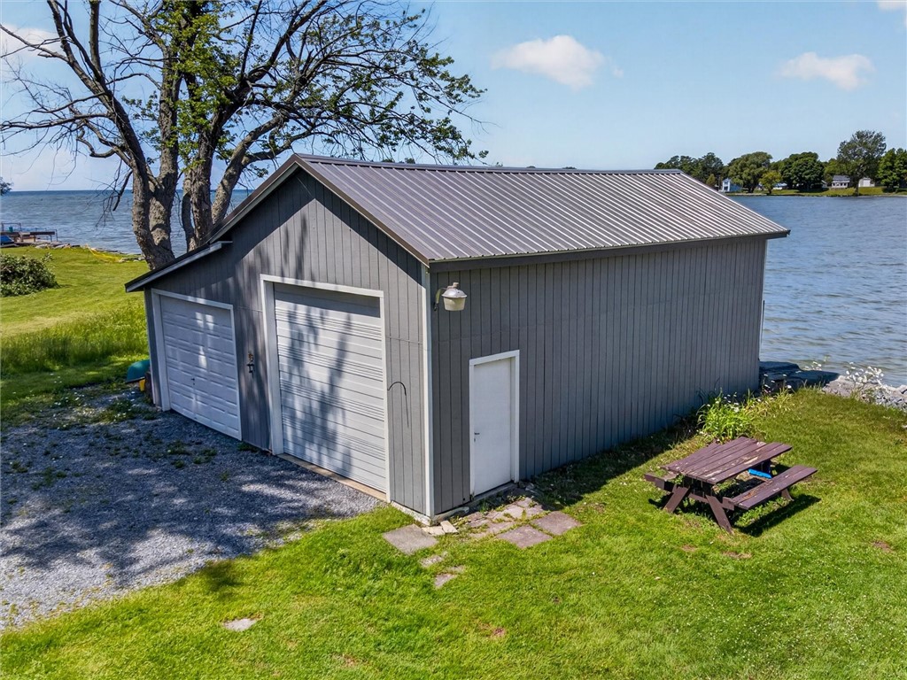 10417 Grandjean Lower Road Henderson, NY 13650 - Photo 26 of 31 Boathouses have new metal roofs - 2024.