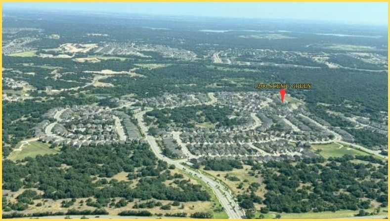 1200 Scenic Grn Loop Georgetown, TX 78628 - Photo 38 of 40 Pin shows cite, at the edge of the greenspace.