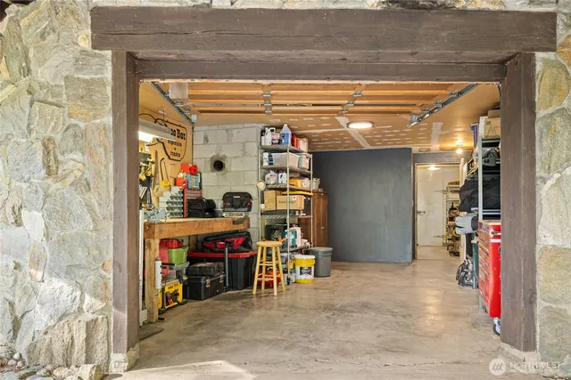 a view of storage and utility room