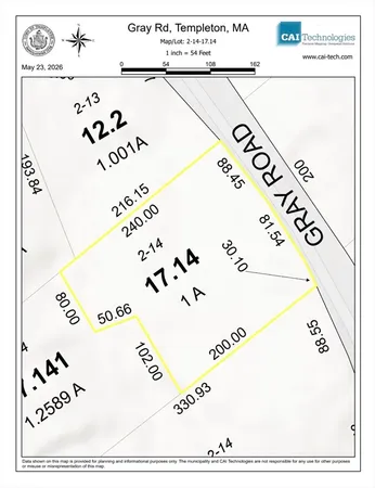 $98,500 | 0 Gray Road, Templeton, MA 01468