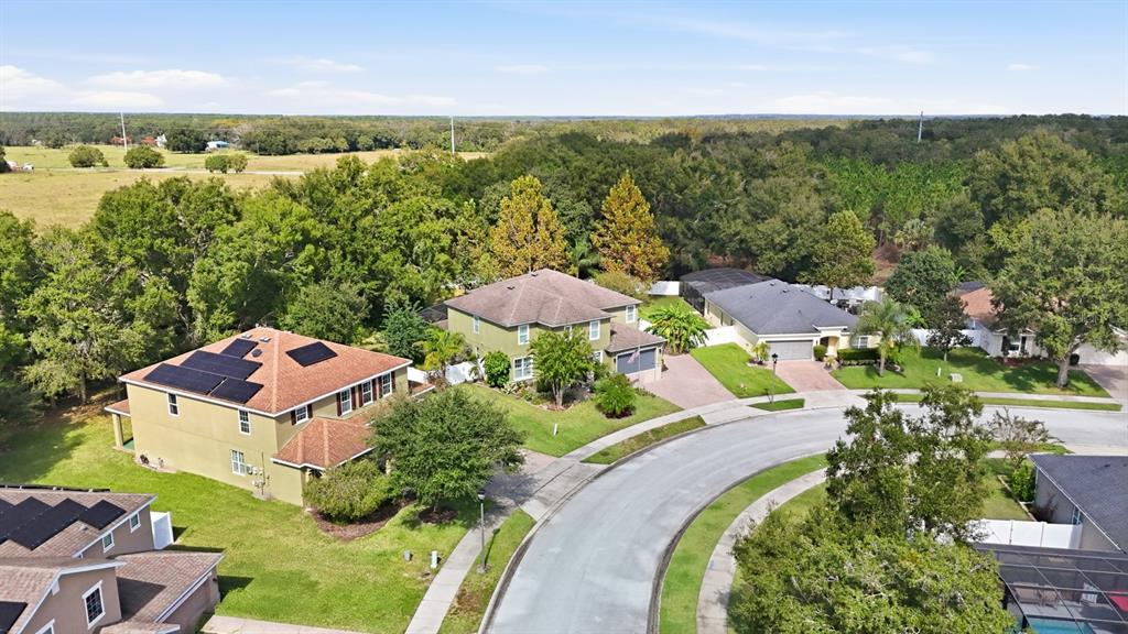 1457 Osprey Ridge Drive Eustis, FL 32736 - Photo 53 of 54 an aerial view of a house with garden space and a lake view