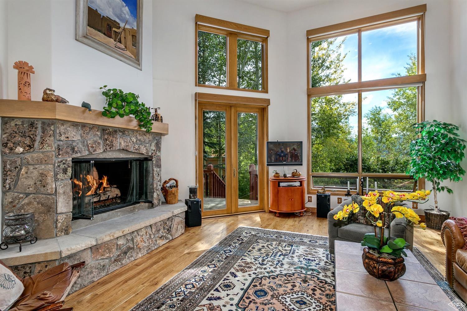 781 Potato Patch Drive Vail, CO 81657 - Photo 30 of 39 a living room with furniture and a fireplace