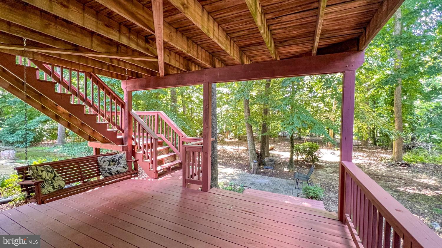 1294 Breckenridge Circle Riva, MD 21140 - Photo 37 of 64 Lower Deck With Gorgeous Woodsy View
